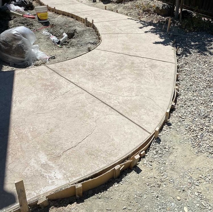 concrete walk ways