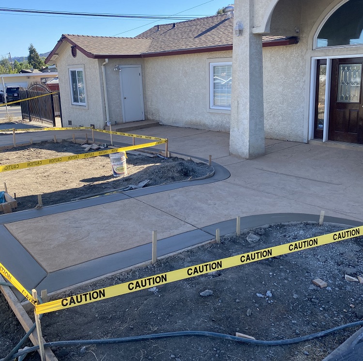 Stamped concrete