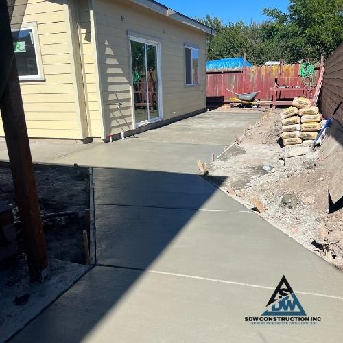 Concrete Patios building